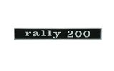 Badge Vespa Rally 200cc black / chrome