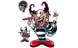 Sticker Lethal Threat "Clown w/ Bomb" (15x20cm)
