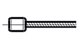 Throttle Cable RMS 1.2x3200mm (solder nipple) Vespa