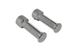 Footpegs steel chrome moped