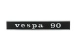 Badge Vespa 90 black / chrome