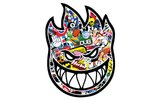 Sticker Fire Face Sticker Bomb