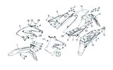 Radiator Cover left white Derbi Senda DRD X-Treme after 2010