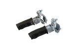 Footpegs rear swiveling oval black
