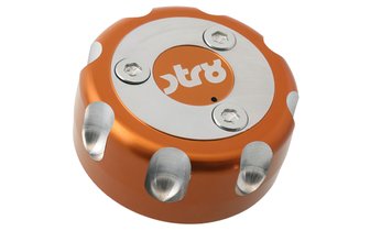 Polttoainekorkki STR8 CNC Yamaha / MBK / Derbi Senda oranssi