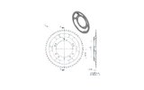 Rear Sprocket 54 teeth Grimeca Peugeot 103 (98mm)
