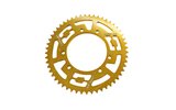 Rear Sprocket 53T / 420 Doppler alu CNC gold Rieju MRT / Senda / DT50