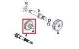 Countershaft Kymco 14/53 Agility 50cc 4T 12 inch