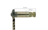 Kickstart shaft GY6, 50cc, 51mm/25mm