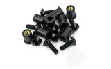 Screw Kit windshield black M5x16mm 8 pcs.