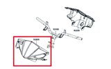 Handlebar Cover front Kymco Agility RS 50cc