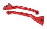 Brake Lever Set (Grimeca) red Piaggio NRG DD / Runner DD