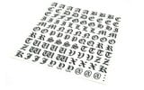 Sticker sheet black gothic