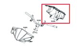 Handlebar Cover backside Kymco Agility RS 50cc