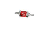 Fuel Filter 6mm chrome/red