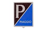 Badge Piaggio black / blue