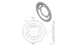 Rear Sprocket 52 teeth Peugeot 103 (94mm)