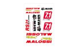 Sticker Malossi Sheet A3