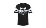 T-Shirt Women Stripe Mesh Stage6 R/T black / white L