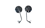 Mirrors universal round chrome (x2) vintage mopeds