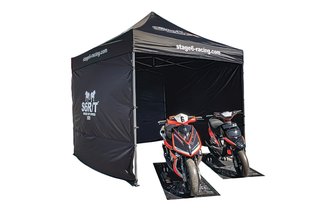 Varikkoteltta Stage6 MK2 3x3m sivuseinillä