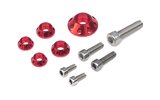 Screw Kit fairing / tank (2xM5 2xM6 1xM8) red