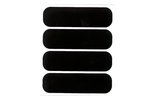 Helmet Stickers STR8 reflective (x4) black