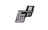 Sticker S51 B white Simson