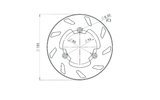 Brake Disc rear NG 185mm Rieju RR / Spike / Drac