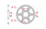 Rear Sprocket Afam steel 48 teeth KLX 110