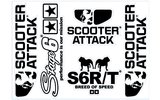 Stickers Scooter-Attack 140x100mm