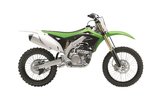 Side Panels front Polisport original colour green / black Kawasaki KXF 450