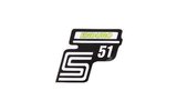 Sticker S51 Enduro neon yellow Simson