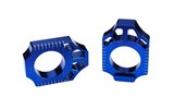 Chain Tensioners / Axle Blocks Scar aluminium Sherco SE / SE-F blue