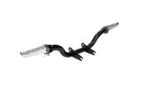 Footrest Rod black w/ folding pegs Simson