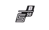 Sticker S50 B white Simson