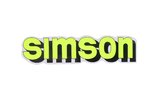 Sticker tank neon yellow / black Simson