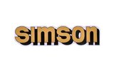 Sticker tank gold / black Simson