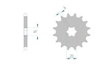 Front Sprocket Afam 428 / 12 teeth RM 80 / 85