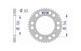 Rear Sprocket Afam aluminium self-cleaning 46 teeth Suzuki RM-Z 250 / 450