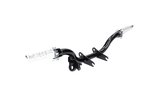 Footrest / Side Stand Mount with pegs black Simson