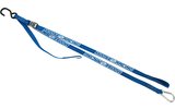 Carabiner Tension Straps extra strong 213cm blue