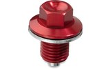 Oil Drain Screw magnetic Moose Racing red Yamaha