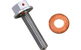 Oil Drain Screw magnetic Moose Racing Honda / Yamaha silver