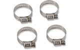 Hose Clamps stainless steel 10-27 mm (x4)