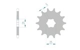 Front Sprocket Afam 15 teeth Kawasaki