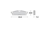 Brake Pads front Moto Master 091212 Sinter Pro Racing GP YZ 65 / 85