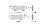 Brake Pads front Moto Master 094911 Sinter Pro Racing YZ / YZF