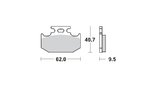 Brake Pads rear Moto Master Pro Racing Suzuki RM 250 1989-1999