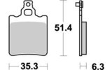 Brake Pads rear Moto Master Nitro SX 65 2000 - 2002